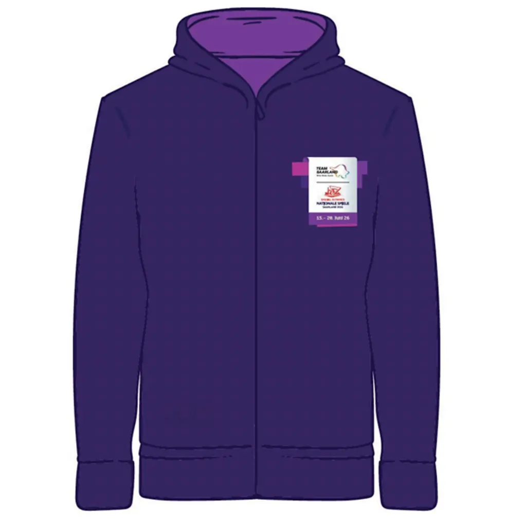 Zipper Hoodie lila (S)